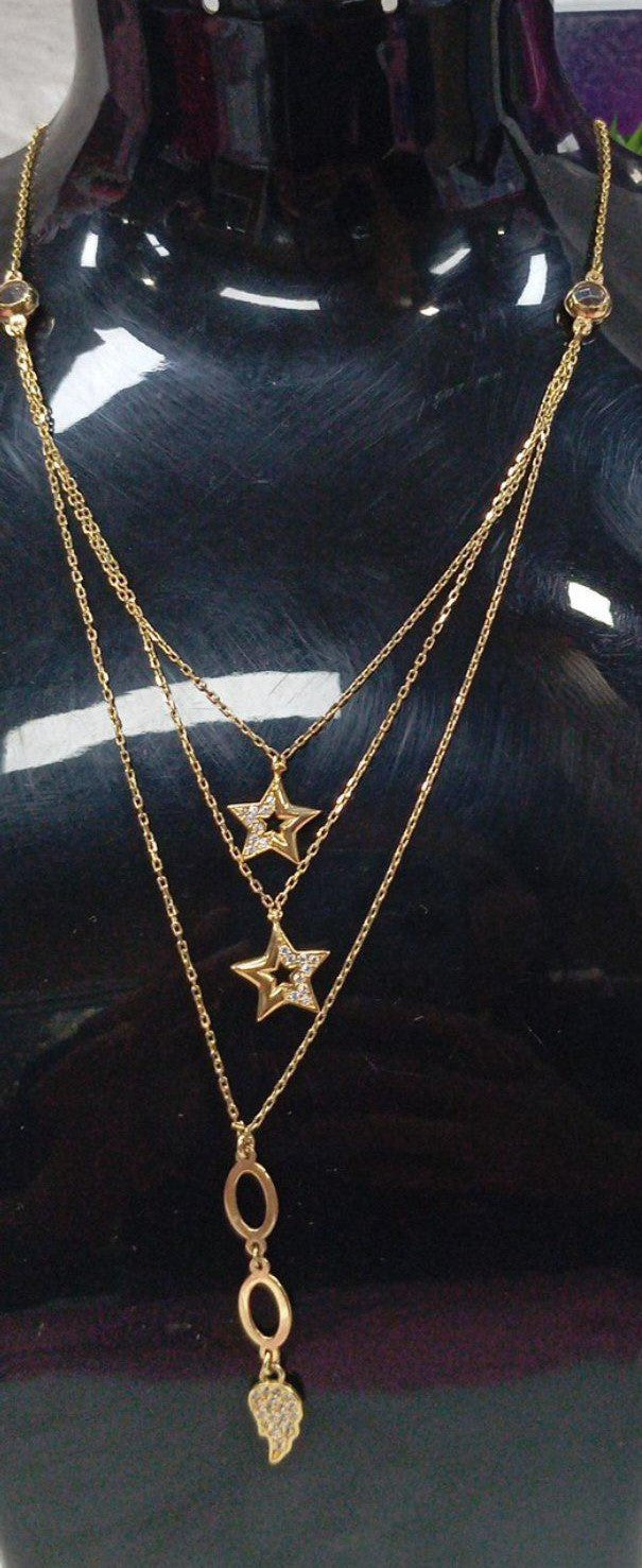Star Layered Galaxy Necklace