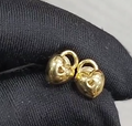 18K Real Yellow Gold Cutie Hearty Bag like Earrings