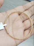 18K Real Saudi Gold Shimmering Thin Soft Bangle